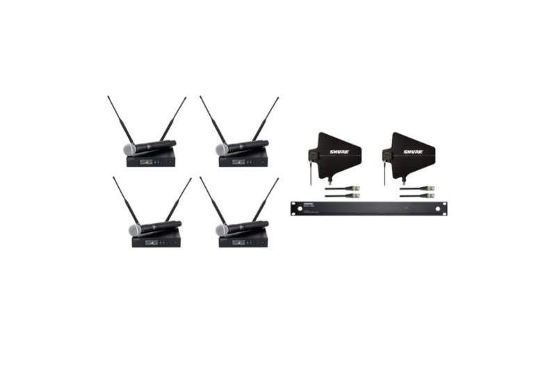 4 x Shure QLXD:SM58 + Shure UA844 + SWB