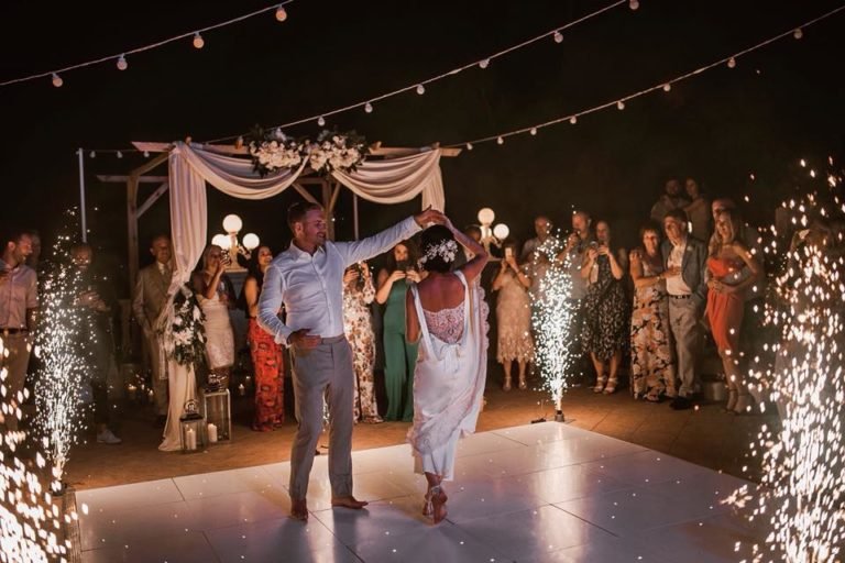 Dance Floor - cold Fireworks - Gazebo