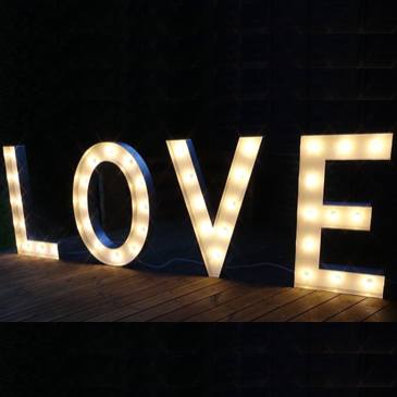 Premium LOVE in lights
